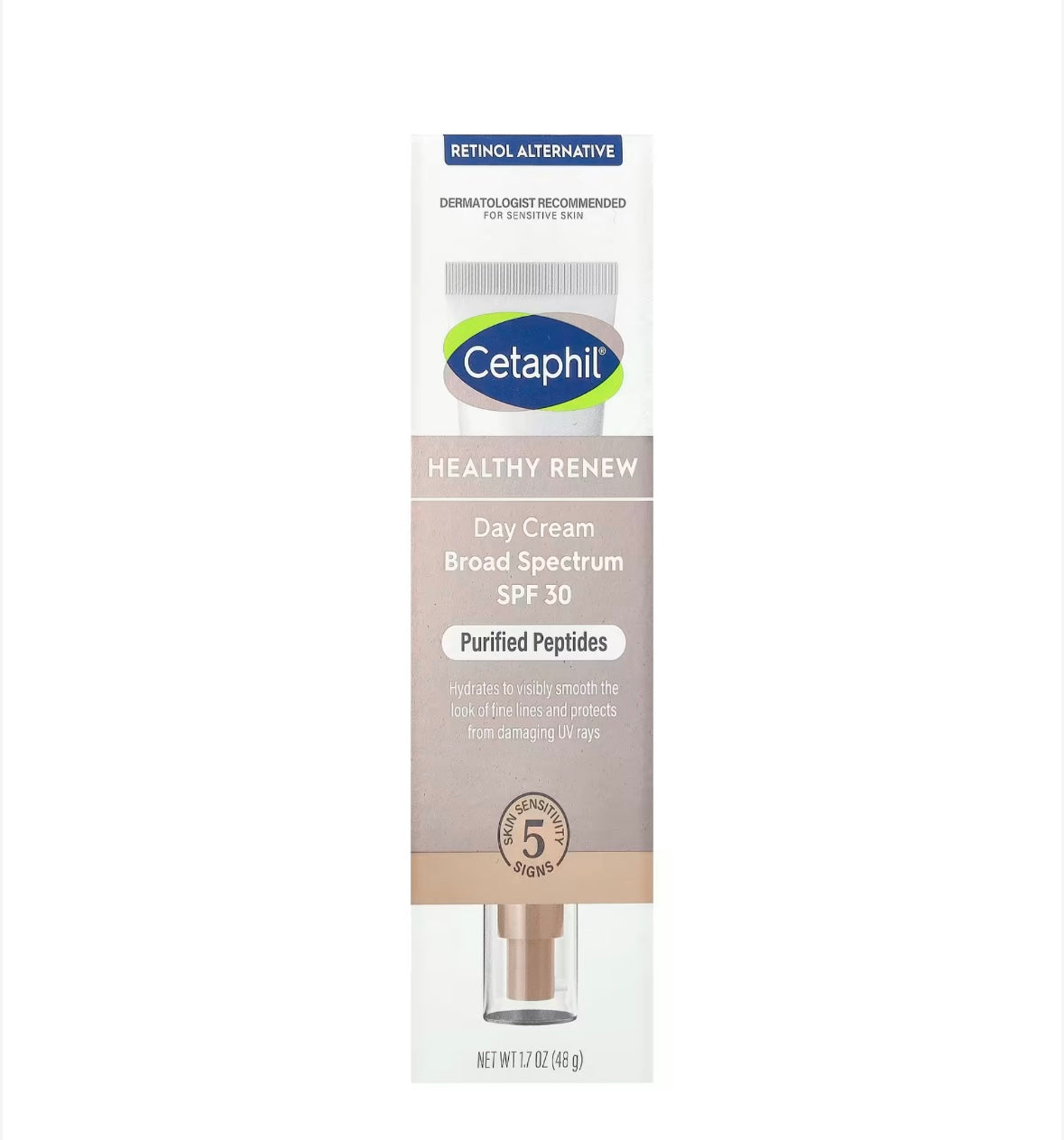 Crema con protector solar Cetaphil