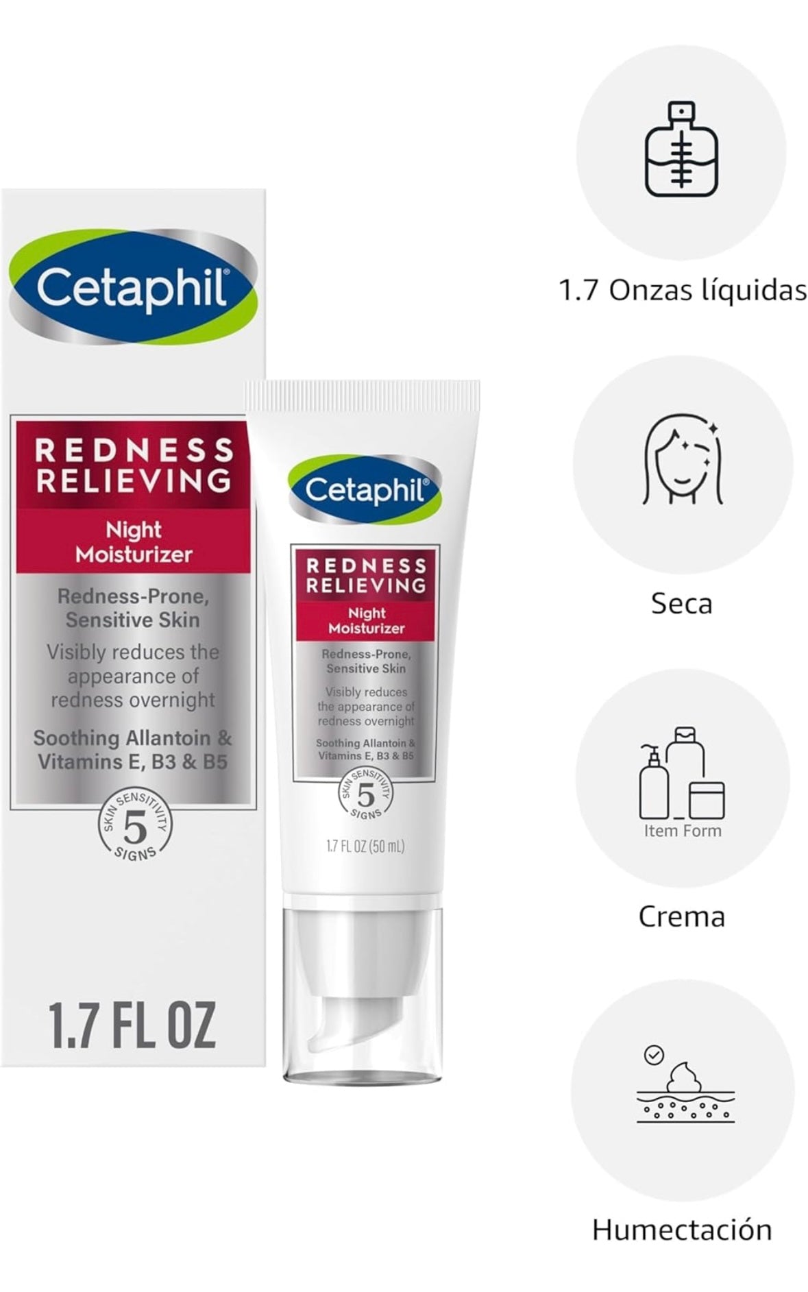 Crema hidratante de noche Cetaphil